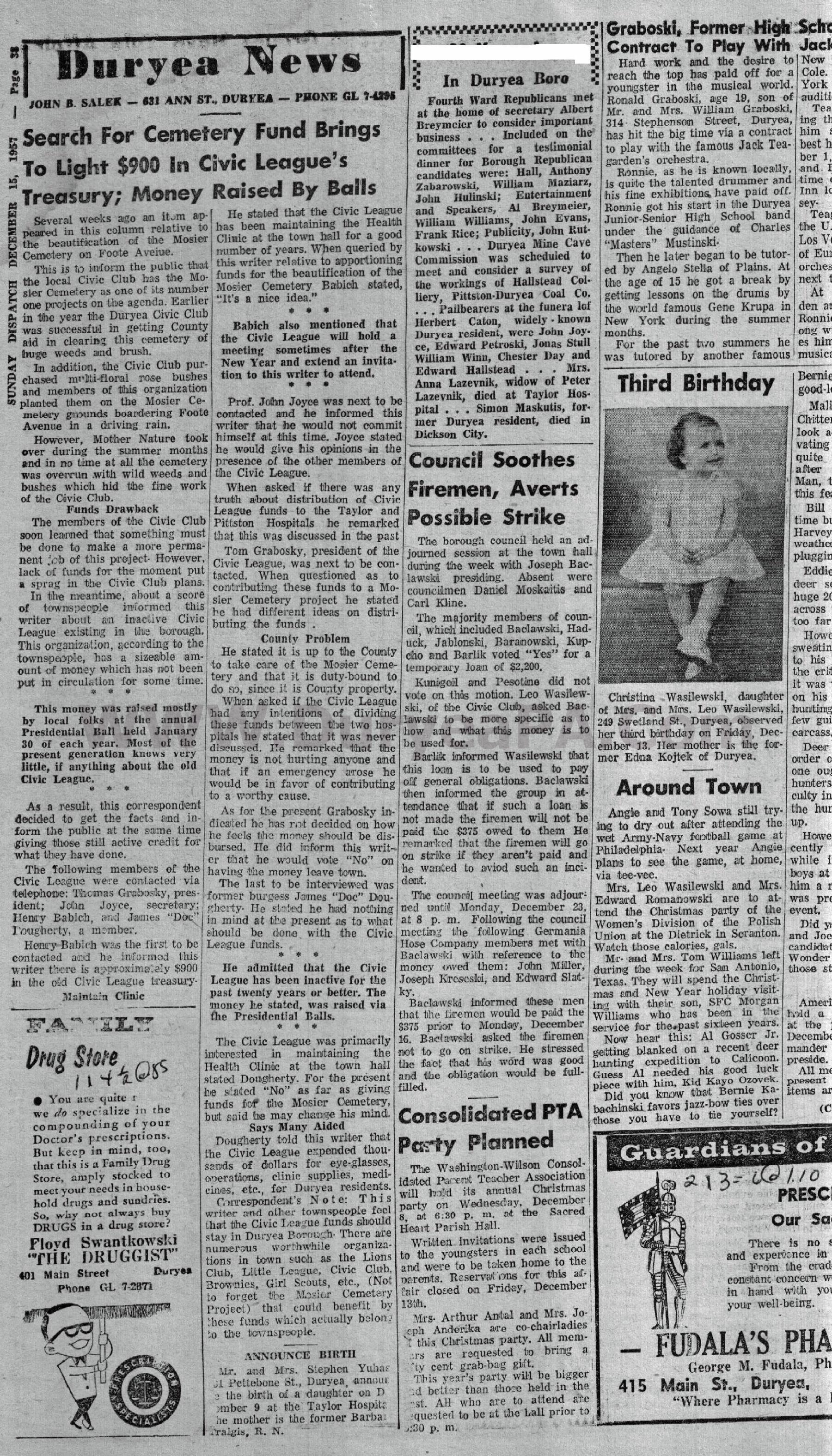 Duryea Pennsylvania Historical Homepage